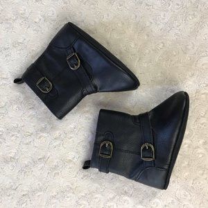 Size 12-18 Months Black Boots Buckles